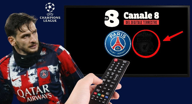 Champions League in chiaro: Kvaratskhelia e il PSG su TV8, big match di fuoco