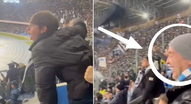 Napoli-Inter, tra i tifosi anche un ex azzurro e famiglia: pazza esultanza al gol di Billing | VIDEO