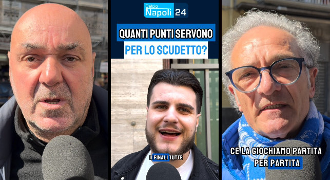 Quanti punti deve fare il Napoli per lo scudetto?, sentite le risposte dei tifosi! | VIDEO CN24