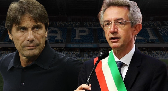 Addio Conte, ieri in Comune per salutare il sindaco di Napoli Manfredi