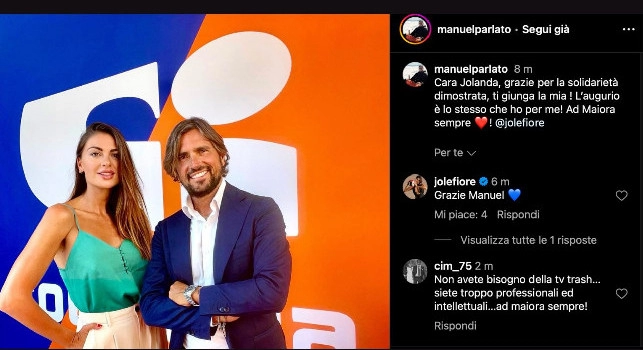 &ldquo;Criscitiello ha licenziato anche me&rdquo;. Il messaggio di Manuel Parlato a Jolanda De Rienzo | FOTO