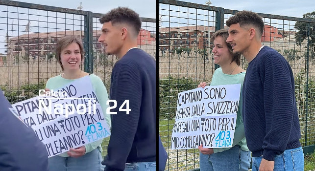 Di Lorenzo da applausi, compleanno di una tifosa dalla Svizzera: guardate cosa fa il capitano! | VIDEO CN24