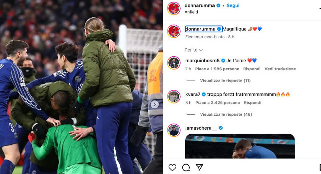 Super Donnarumma, Kvaratskhelia gli fa i complimenti in napoletano | FOTO