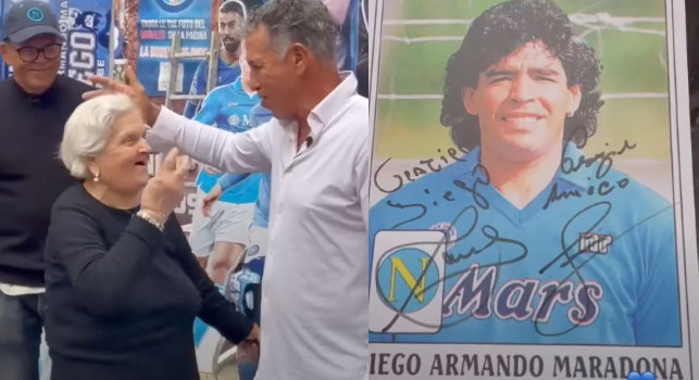 Careca e Alemao insieme ai Quartieri Spagnoli per omaggiare Maradona | VIDEO