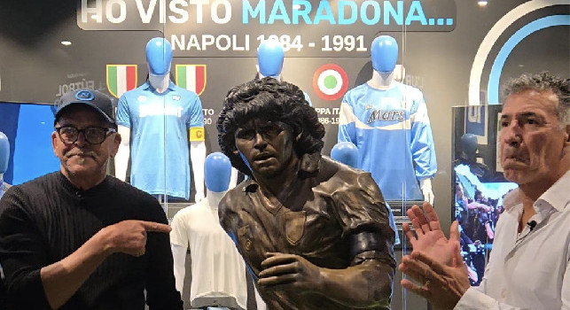 Alemao e Careca tornano a Napoli, omaggio a Maradona al Museo Vignati | FOTO