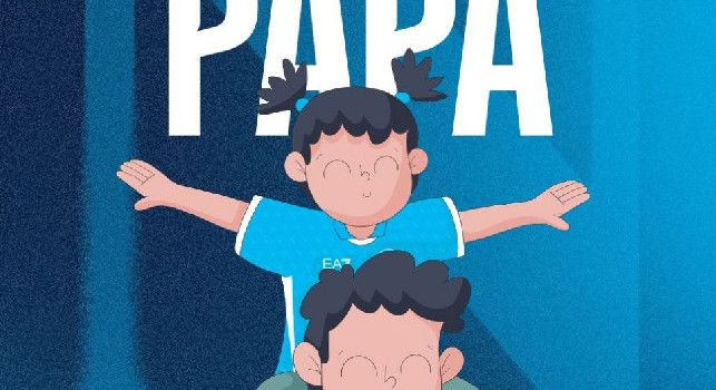 Festa del papà, bellissimo messaggio d'auguri della SSC Napoli | FOTO