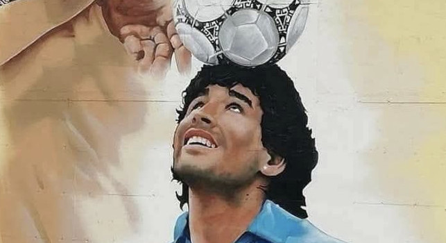 A Caserta un nuovo murale per Maradona | FOTO