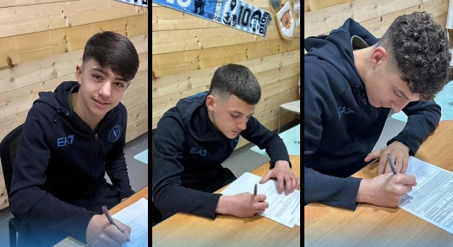 La SSC Napoli blinda i talenti del futuro: c'è la firma di tre classe 2011, ecco nomi e ruoli | FOTO