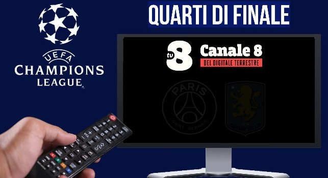 Champions in chiaro: ecco la gara gratis su TV8 per l’andata dei quarti di finale
