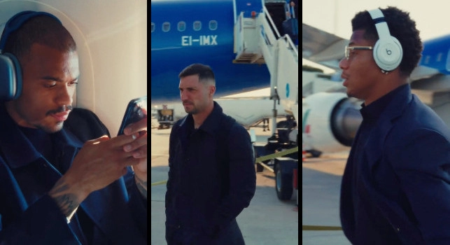Il Napoli è arrivato a Bologna: le immagini del viaggio | VIDEO