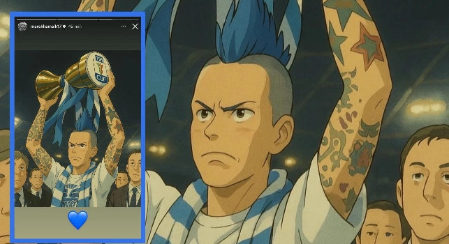 Nostalgia Hamsik: vittoria della Coppa Italia 2012 in stile Studio Ghibli | FOTO