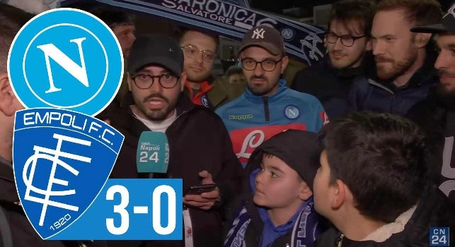 Tifosi napoletani dopo Napoli Empoli 3-0