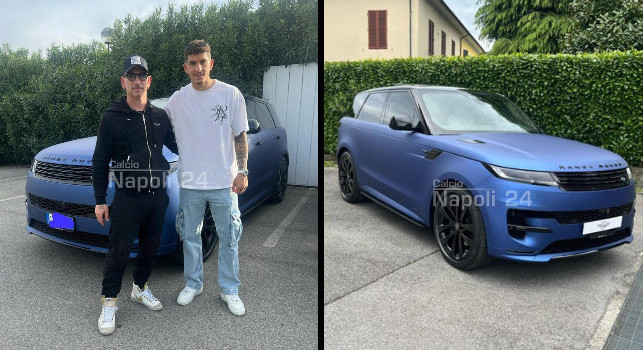 Di Lorenzo si 'regala' una nuova splendida auto... rigorosamente blu! | FOTO