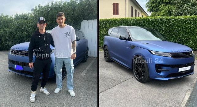 Di Lorenzo si 'regala' una nuova splendida auto... rigorosamente blu! | FOTO
