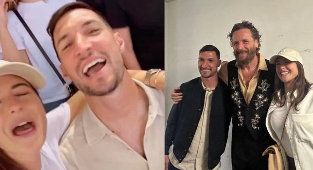 Politano a Roma al concerto di Jovanotti, canta scatenato con la sua compagna | VIDEO