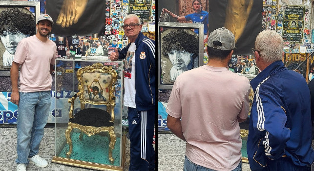 Murales Maradona, spunta... Giovanni Simeone nei Quartieri Spagnoli! | FOTO & VIDEO