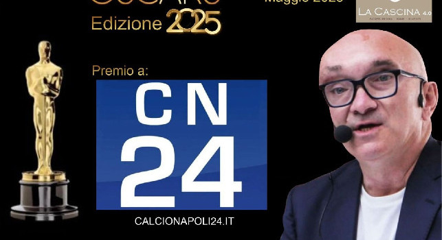 CalcioNapoli24 vince la 21esima edizione dell'Oscar campano 'Pasquale D'Angelo'