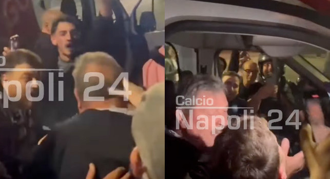 Starace con i tifosi del Napoli