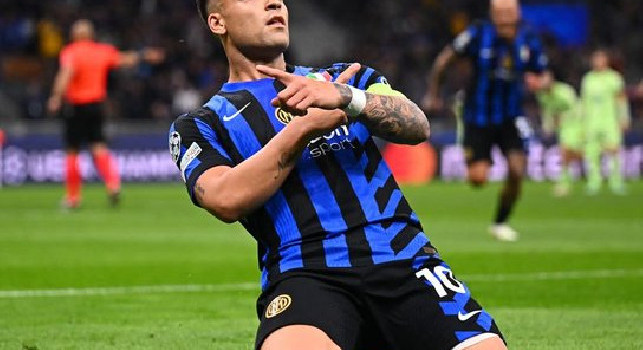 Lautaro show, il primo tempo col Barcellona finisce 2-0 per l'Inter