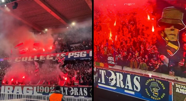 Ultras Napoli, i Fedayn al Parco dei Principi per PSG-Arsenal | FOTO & VIDEO