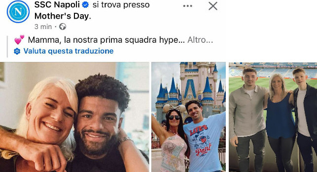 La SSC Napoli omaggia la festa della mamma: La nostra prima squadra | FOTO
