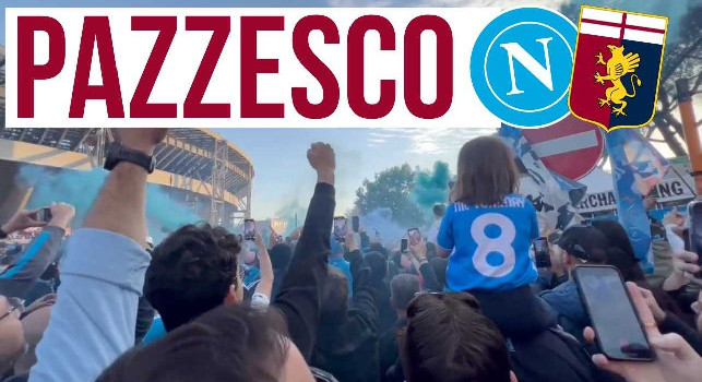 Tifosi allo stadio Maradona prima di Napoli-Genoa