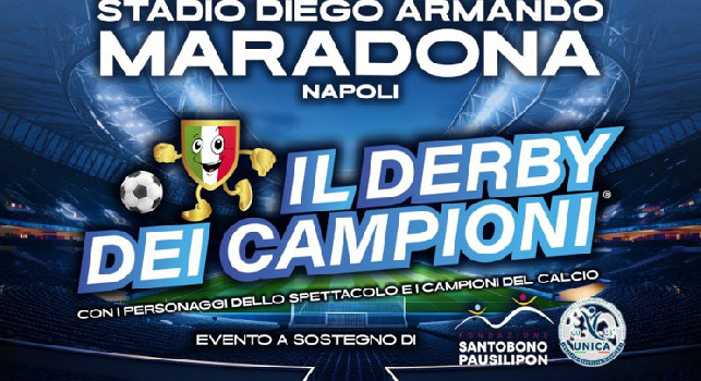 'Derby dei campioni' al Maradona: calciatori, attori e influencer in campo il 27 maggio per il Pausilipon