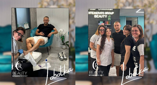 Grazie di cuore, un piacere averti nel nostro centro. Pedicure oggi per Lobotka | FOTO