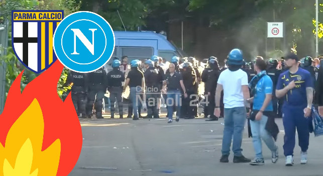 Parma-Napoli, tensioni e scontri prima della partita al Tardini: il racconto | VIDEO CN24