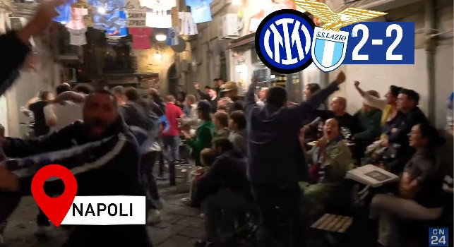 Inter-Lazio 2-2, guardate cosa è successo in strada a Napoli | VIDEO