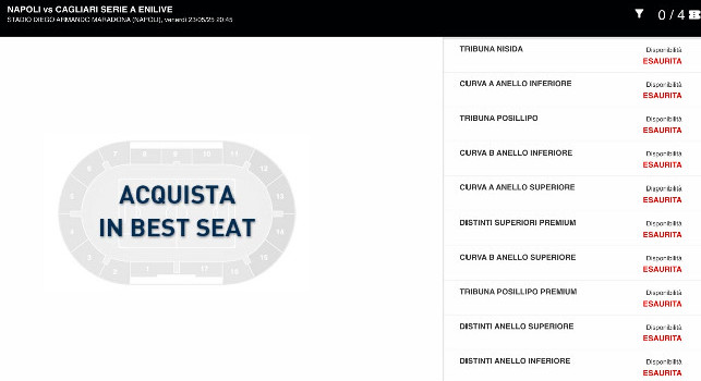 Biglietti Napoli-Cagliari, 435mila in coda su TicketOne! Maradona già sold-out | FOTO