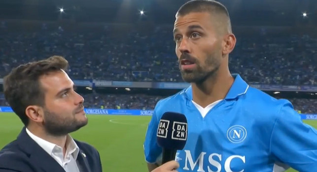 Napoli Cagliari 1-0, Spinazzola al 45': Dobbiamo utilizzare la testa adesso e cercare il secondo gol