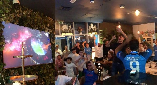 Napoli campione d'Italia, mega festa anche negli Emirati Arabi: tifosi in festa a Dubai Marina | VIDEO