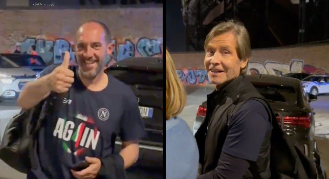Scudetto Napoli, la felicità di Oriali e Stellini all'uscita dal Maradona | VIDEO CN24