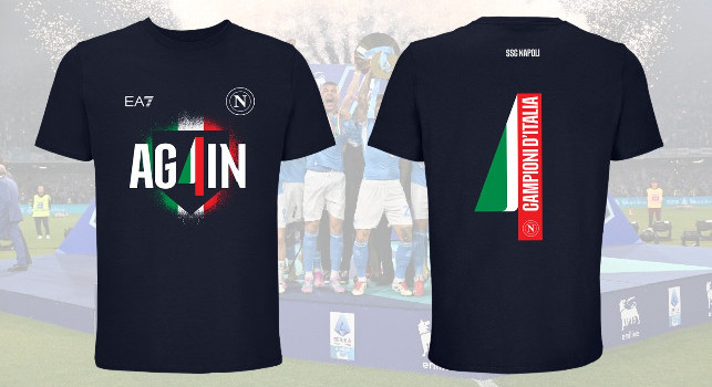 Maglia celebrativa 4º Scudetto SSC Napoli 2024-2025: prezzo e link per acquistare!