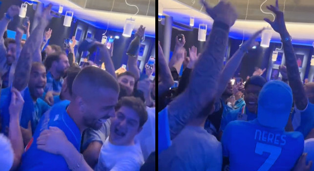 Vesuvio erutta…, David Neres, Spinazzola e Ngonge si scatenano alla festa scudetto! | VIDEO