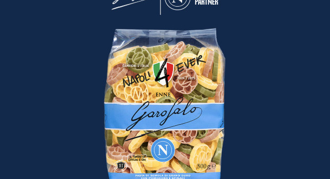 Pasta Garofalo celebra ancora lo Scudetto del Napoli con una pasta e un pack dedicati