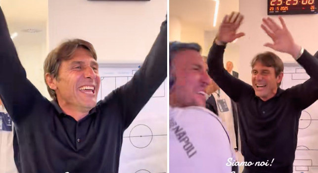 Conte scatenato, esplode la festa negli spogliatoi: Siamo noi, siamo noi, i campioni dell'Italia siamo noi... | VIDEO