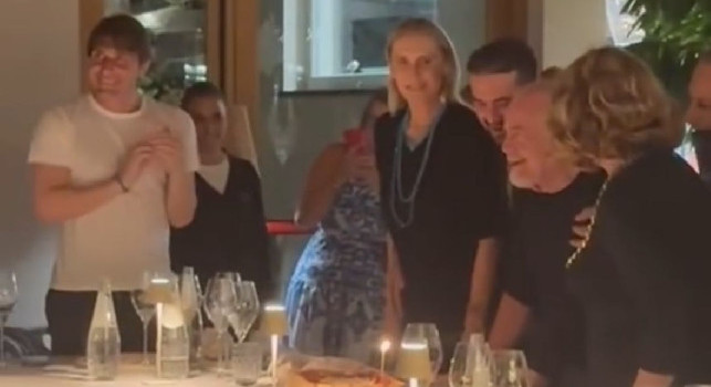 De Laurentiis festeggia il compleanno con Conte a Ischia | VIDEO