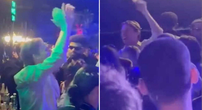 Stanotte giocatori del Napoli in discoteca! McTominay scatenato con Billing | VIDEO