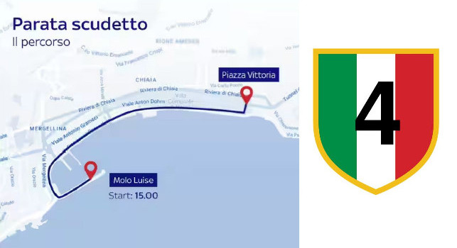 Pullman scoperto Napoli, ecco il percorso di domani: dove sfilerà | GRAFICO