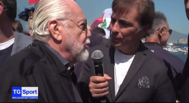 De Laurentiis: Conte se vuole restare saremo felicissimi, ho parlato stamattina con De Bruyne | VIDEO