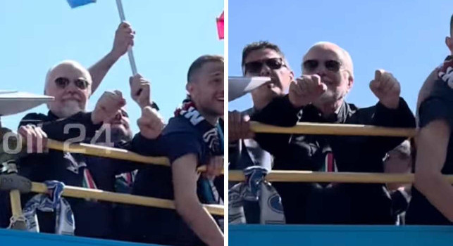 De Laurentiis scatenato: guardate come balla alla festa scudetto! | VIDEO