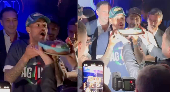 Ngonge festeggia il compleanno a Napoli! Party con torta nella notte scudetto | VIDEO
