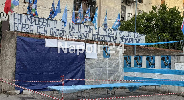 Striscione a Barra per Mazzocchi: Hai indossato e vinto con la maglia della tua città! | FOTO CN24