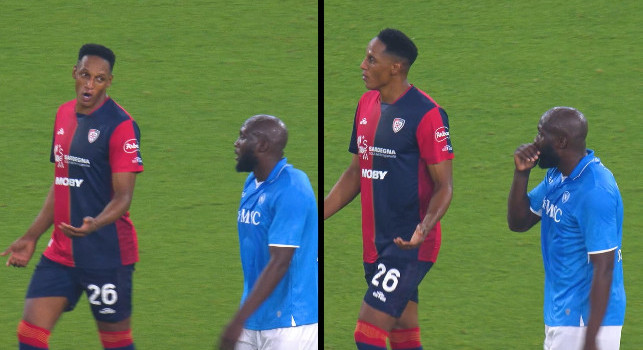 Dai, ti ho lasciato fare gol!, siparietto Yerry Mina-Lukaku sulla maglia dello scudetto | FOTO