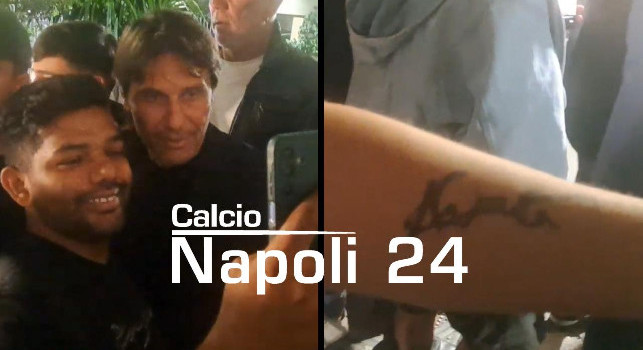 Conte resta, dopo l'annuncio bagno di folla coi tifosi del Napoli | VIDEO CN24
