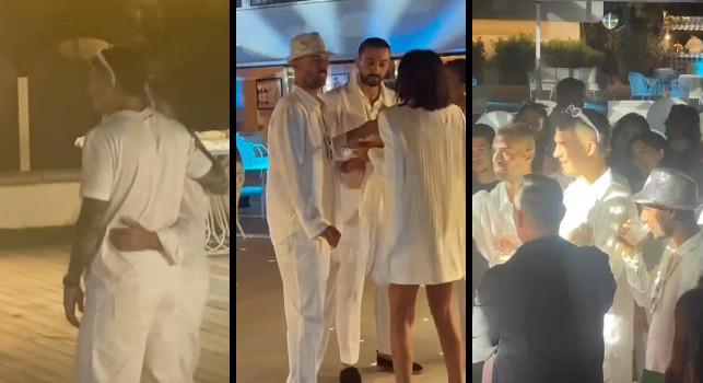 White party per Lady Spinazzola con Politano, Di Lorenzo e... un giallorosso della Roma! | VIDEO CN24