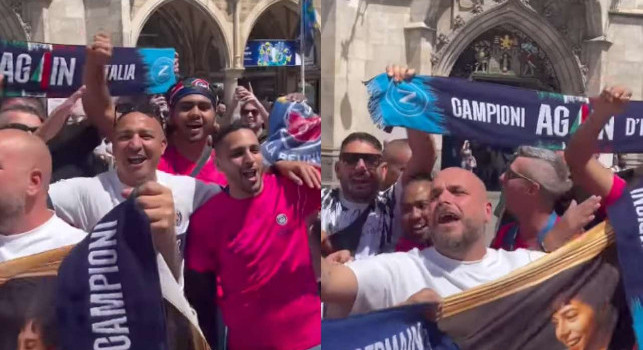 PSG-Inter, a Monaco i tifosi parigini cantano cori per il Napoli | VIDEO