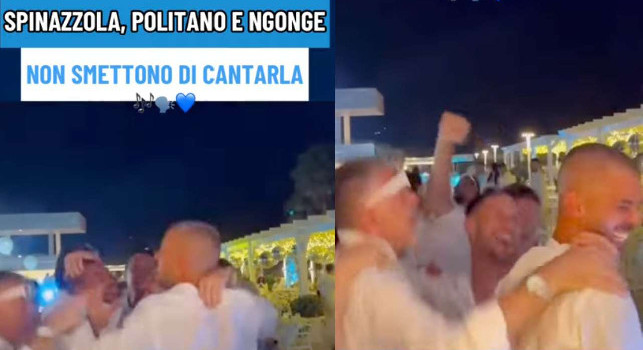 La festa scudetto prosegue: guardate cosa fanno Ngonge, Spinazzola e Politano | VIDEO